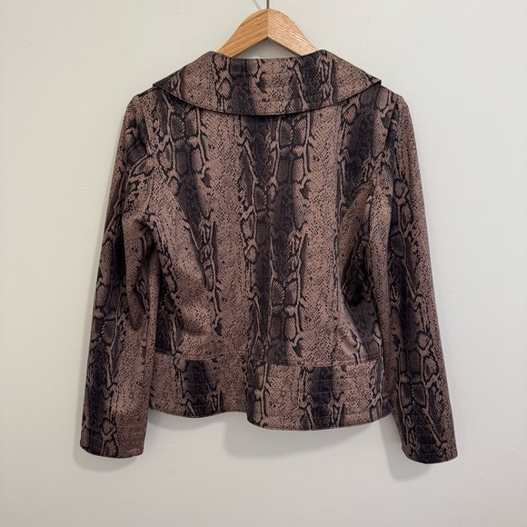 Clara Sun Woo Snakeskin Print Jacket - Picture 4 of 5